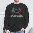 Gamer Zum Zocken Geboren Zur Schule Gezwungen Sweatshirt Geschenke für alte Männer