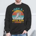 Gen X Generation Sarcasm Gen X Metal Slide A Strong Sweatshirt Gifts for Old Men