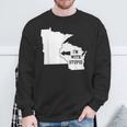 I'm With Stupid Minnesota Arrow From Wisconsin Sweatshirt Gifts for Old Men