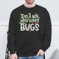 Insect Just A Boy Who Loves Bugs Boys Bug Sweatshirt Gifts for Old Men