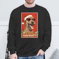 Irish Terrier Christmas Naughty Vintage Sweatshirt Gifts for Old Men