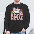 Ironic Cool Unicorn Heavy Metal Music Festival Sweatshirt Gifts for Old Men