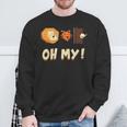 Lion Tiger And Bear Oh My Animal Lovers Sweatshirt Gifts for Old Men