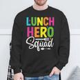 Lunch Hero Squad School Lunch Lady Squad Food Service Sweatshirt Gifts for Old Men