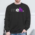 Meh Demisexual Pride Subtle Lgbtq Lgbt Demi Sexual Sweatshirt Gifts for Old Men