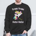 Party Unicorn Saufen Trinki Kotzi Sweatshirt Geschenke für alte Männer