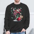 Santa North Pole Ugly Christmas Pole Dancer Santa Sweatshirt Gifts for Old Men