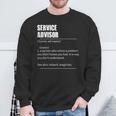 Service Advisor Definition With Prononciation Sweatshirt Gifts for Old Men