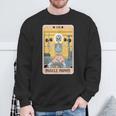Skeleton Fitness Workout Muscle Mommy Tarot Card Sweatshirt Gifts for Old Men
