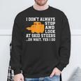 Skid-Sr Loader Driver Love Heavy Machinery Sweatshirt Gifts for Old Men