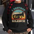 Tuba I Destroy Silence Marching Band Tuba Sweatshirt Gifts for Old Men