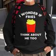 Workout Gym French Fries Sweatshirt Gifts for Old Men