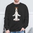 Yoga Dog Wire Fox Terrier Sweatshirt Gifts for Old Men