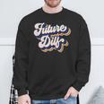 Futuro Dilf Retro Hot Dadintage Hombres Futuro Dilf Camisa de entrenamiento Regalos para ancianos