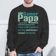 Gamer Papa Definition Gaming Pc Konsoleater Lustig Spruch Sweatshirt Geschenke für alte Männer