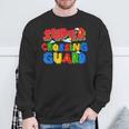 Gamer Super Crossing Guard School Staff Back To School Sweatshirt Gifts for Old Men