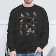 Garden Birds Bird Drawing Bird Chalkfink Buntspecht Bunting Sweatshirt Geschenke für alte Männer