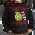 Gator Strong Florida State Gator American Flag Florida Map Sweatshirt Gifts for Old Men