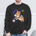 Genderqueer Corgi In Space Genderqueer Pride Flag Sweatshirt Gifts for Old Men