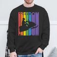 Snocross Snowmobiling Freedom Snowmobile Snow Rider Sweatshirt Gifts for Old Men