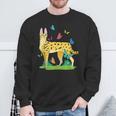 Ginger Serval Big Wild Cats African Animal Big Cat Rescue Sweatshirt Gifts for Old Men