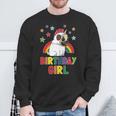 Girl Birthday Unicorn Pug B Day Party Kids Idea Unipug Sweatshirt Gifts for Old Men