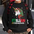 Girl Italian Italy Flag Unicorn Women Sweatshirt Gifts for Old Men