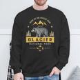 Glacier National ParkVintage Montana Bear Women Sweatshirt Gifts for Old Men