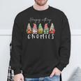 Gnomes De Jardin Drôles De Noël Avec Mes Nains De Jardin Sweater e Cadeaux pour les vieillards