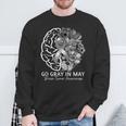 Go Gray In May Brain Tumor Awareness In May Sweatshirt Gifts for Old Men