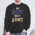Go Navy Beat Army America's Game Sports Football Fan Sweatshirt Gifts for Old Men
