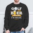 Golf Und Bier Sweatshirt Geschenke für alte Männer