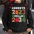 Goodbye 2023 Hello 2024 Happy New Year Christmas Xmas Sweatshirt Gifts for Old Men