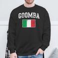Goomba Italian Flag Italia Italy Vintage Distressed Sweatshirt Gifts for Old Men