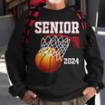 Graduate Senior Class Of 2024 Basketball Player Graduation Sweatshirt Gifts for Old Men