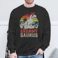 GrammysaurusRex Dinosaur Grammy Saurus Mother's Family Sweatshirt Gifts for Old Men