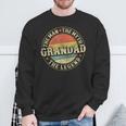 Grandad The Man The Myth The Legend Father's Day Grandfather Sweatshirt Gifts for Old Men