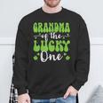 Grandma Of The Lucky One First Birthday St Patrick's Day Sweatshirt Gifts for Old Men