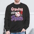 Grandma Of Rookie 1St Baseball Birthday Party Theme Matching Sweatshirt Gifts for Old Men