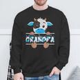 Grandpa Of The Birthday Boy Cow Family Party Sweatshirt Gifts for Old Men