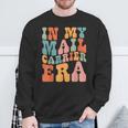 Groovy In My Mail Carrier Era Mail Carrier Retro Sweatshirt Gifts for Old Men