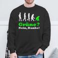 Grüne Nein Danke German Black Sweatshirt Geschenke für alte Männer