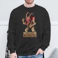 Gruss Vom Krampus Böse Frohe Krampus Weihnachtsdämon Sweatshirt Geschenke für alte Männer