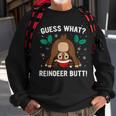 Guess What Reindeer Butt & Boys Ugly Christmas Sweatshirt Gifts for Old Men