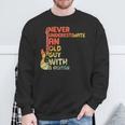 Guitar Lover Never Underestimate An Old Man With A Guitar Sweatshirt Gifts for Old Men