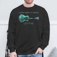 Guitar Whisper Words Of Wisdom Let It Be Sweatshirt Gifts for Old Men