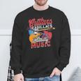 Guitars Cadillacs Hillbilly Music Guitarist Music Album Sweatshirt Gifts for Old Men