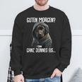 Guten Morgen Ganz Dünnes Ice Morgenmuffel Labrador Puppy Sweatshirt Geschenke für alte Männer