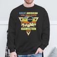 Hamilton Ohio Total Solar Eclipse 2024 Sweatshirt Gifts for Old Men