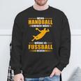 Handball Vs Fußball Genuine Handball Sweatshirt Geschenke für alte Männer